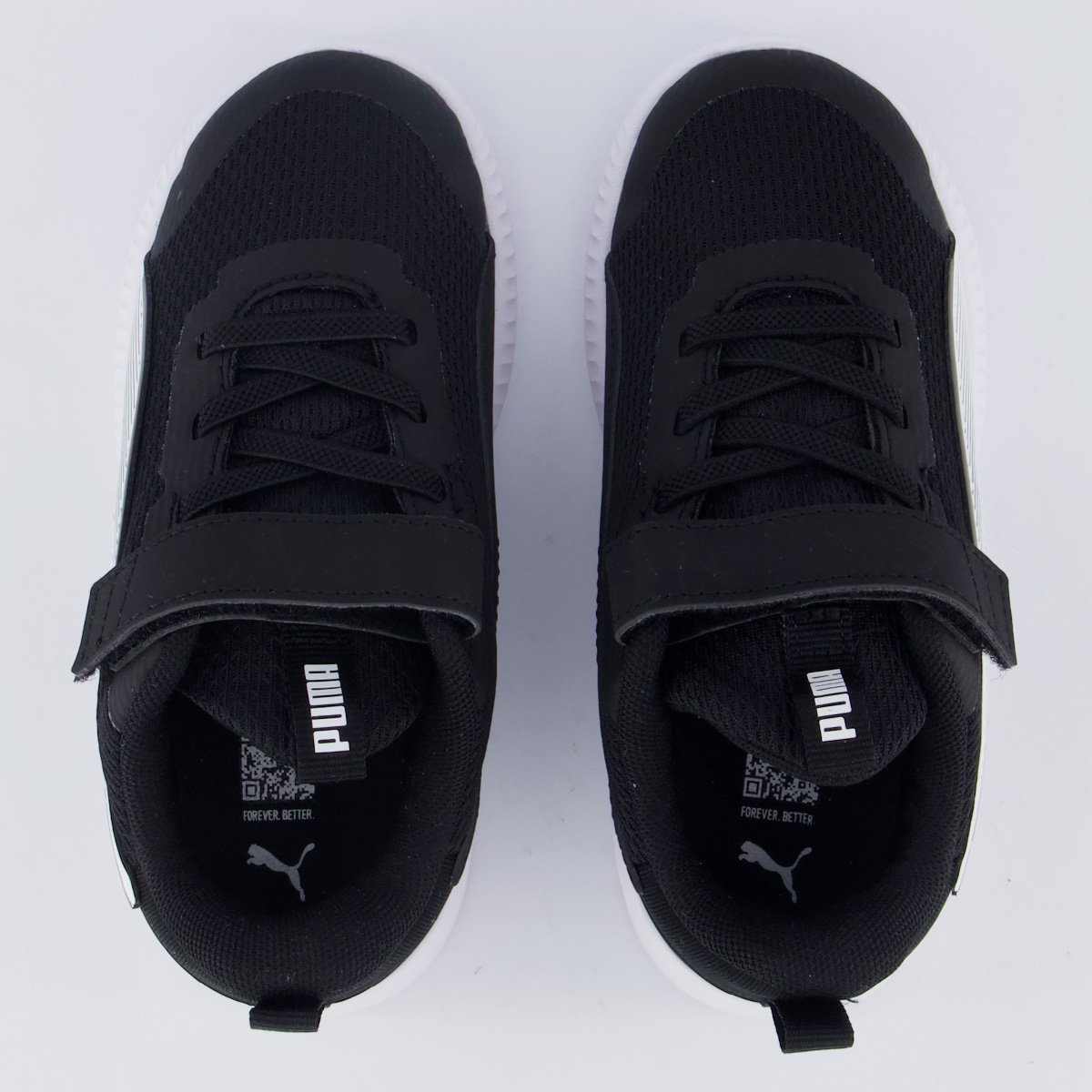 Tênis Puma Flyer 3 Infantil Preto e Branco Preto/Branco 4