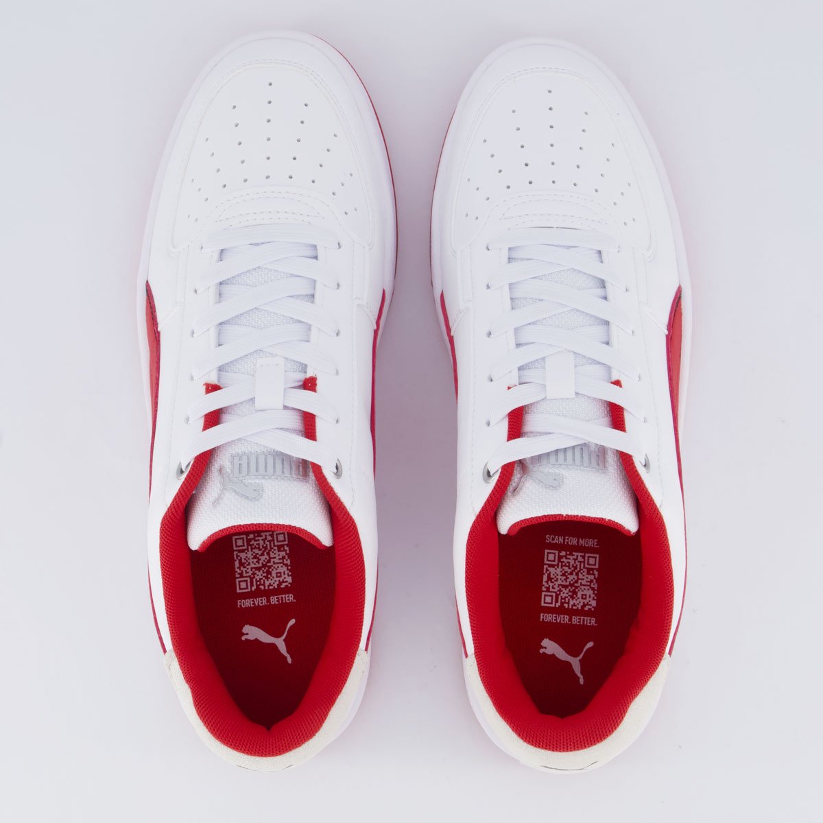Tênis Puma Ferrari Caven 2.0 Branco e Vermelho Branco/Vermelho 4