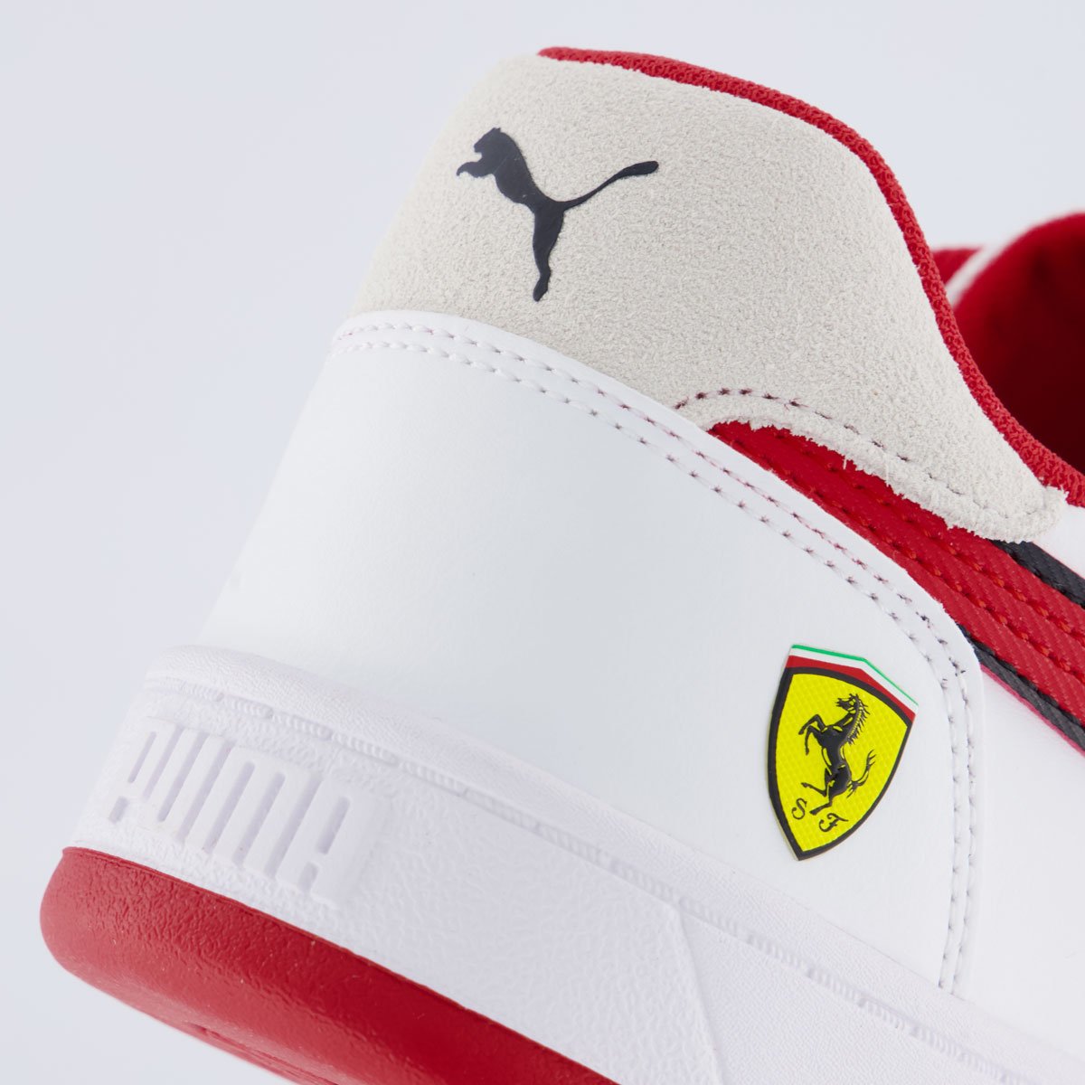 Tênis Puma Ferrari Caven 2.0 Branco e Vermelho Branco/Vermelho 6