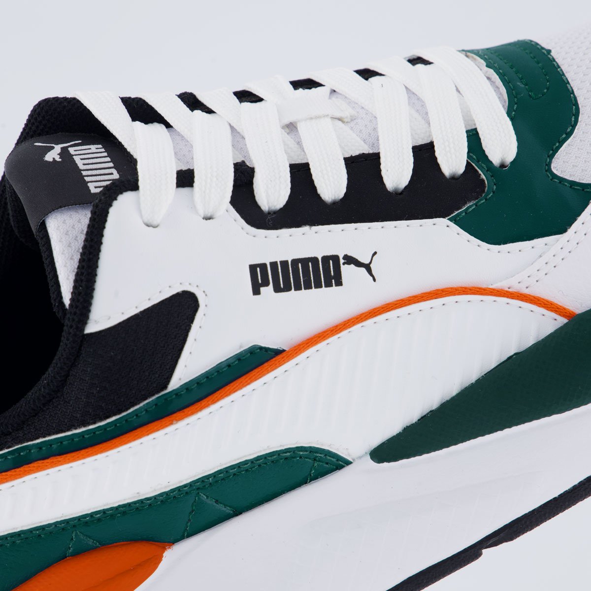 Tênis Puma X-Ray 2 Square Branco e Verde Branco/Verde/Laranja 7