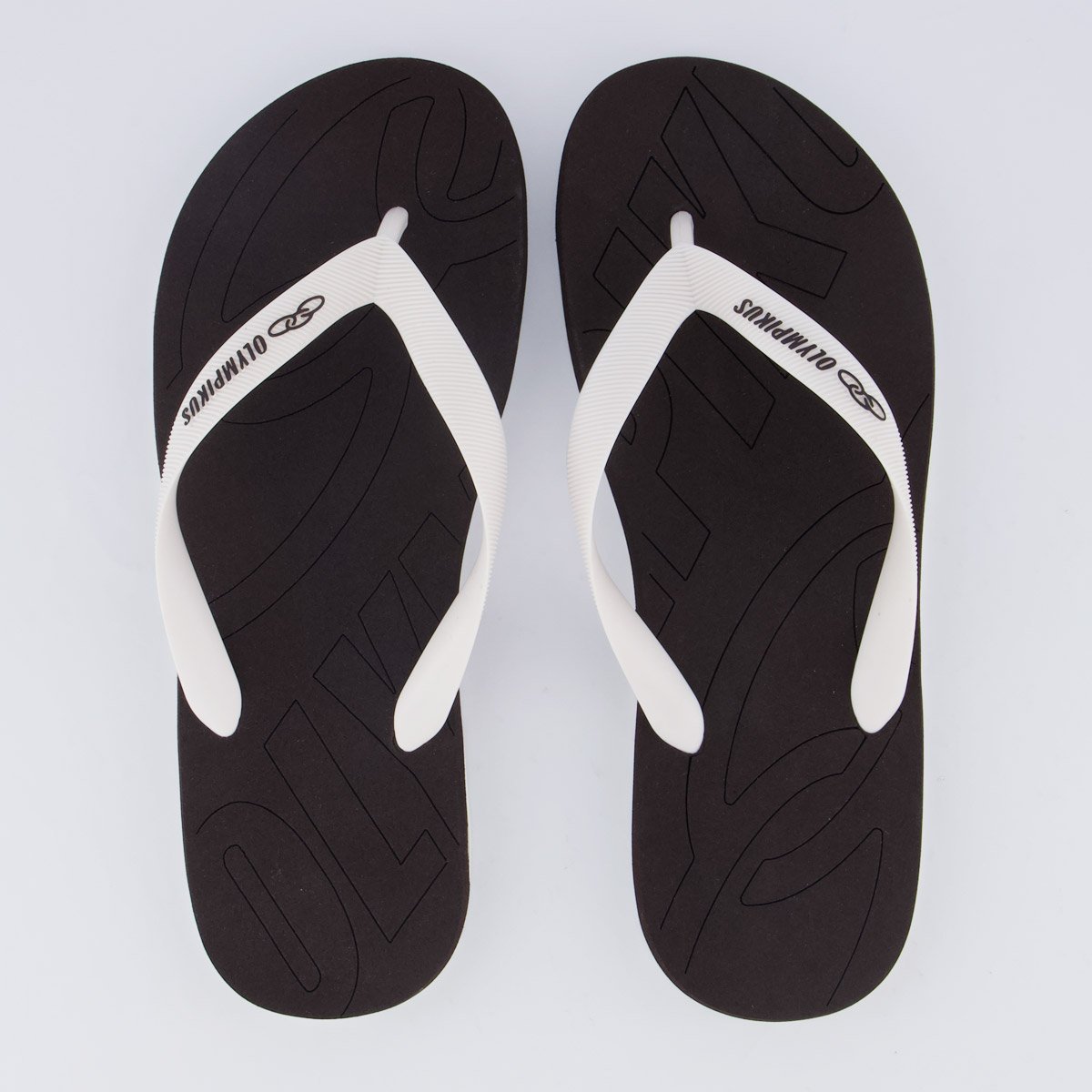 Chinelo Olympikus Livre Marrom e Branco