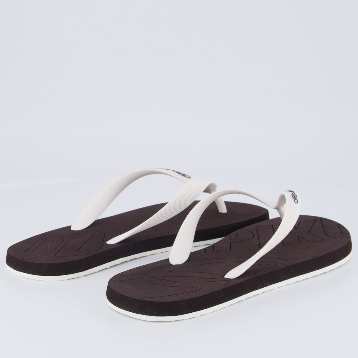 Chinelo Olympikus Livre Marrom e Branco Marrom/Branco 4