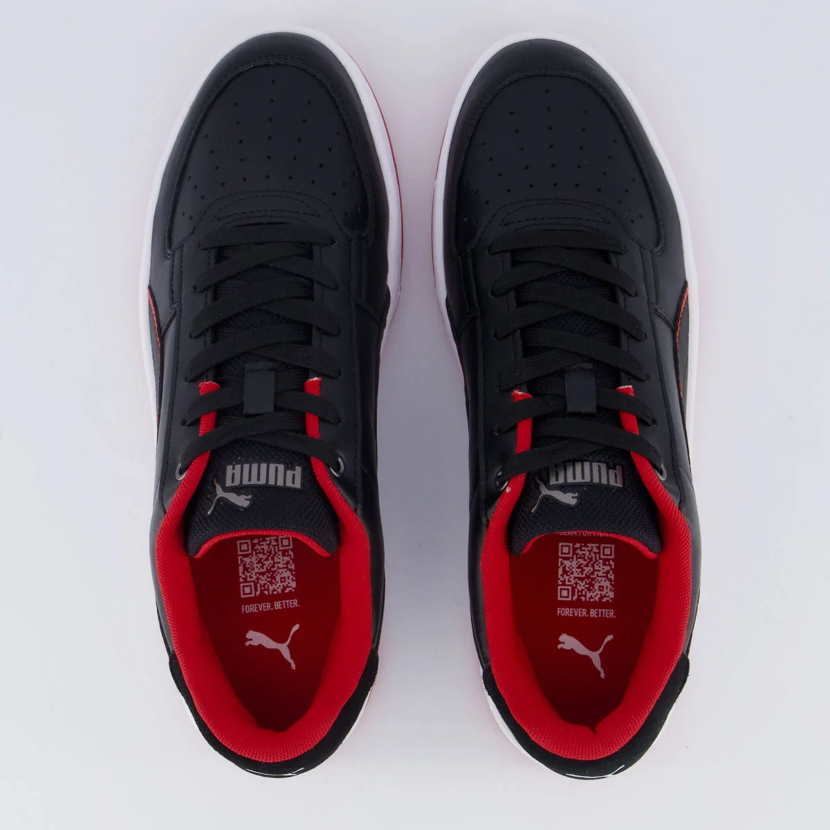 Tênis Puma Ferrari Caven 2.0 Preto e Branco Preto/Vermelho 4