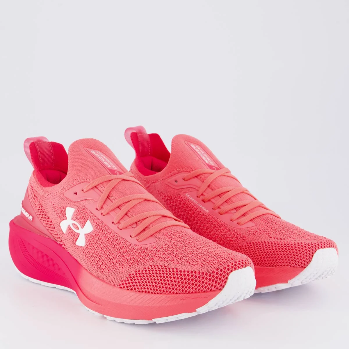 Tênis Under Armour Charged Quicker 2 Vermelho Rosa 2