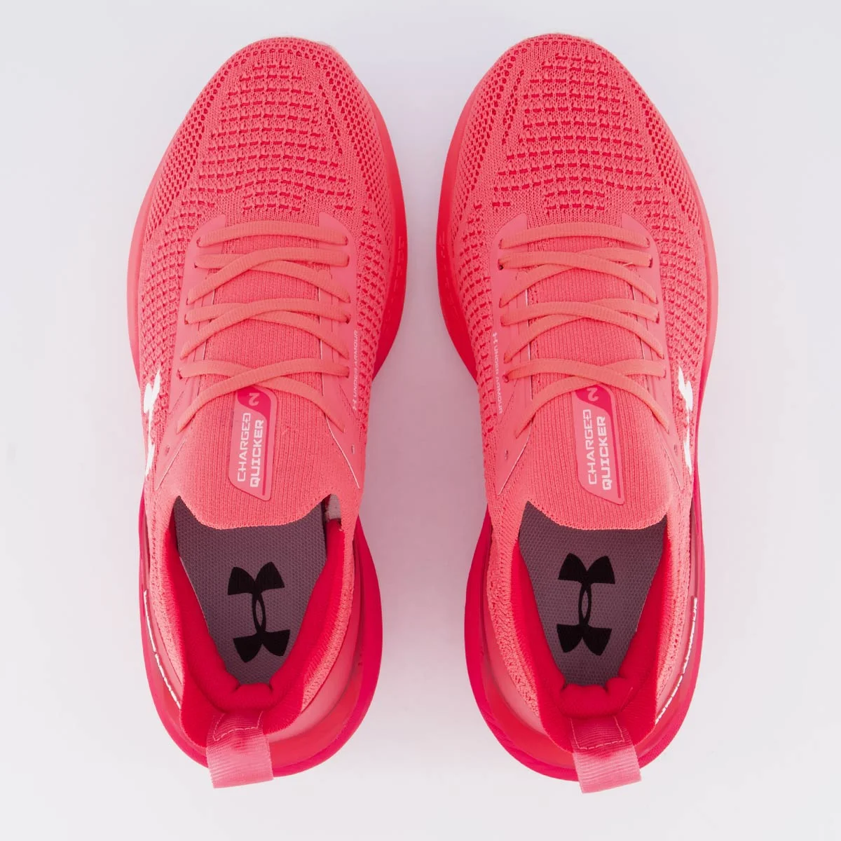 Tênis Under Armour Charged Quicker 2 Vermelho Rosa 4