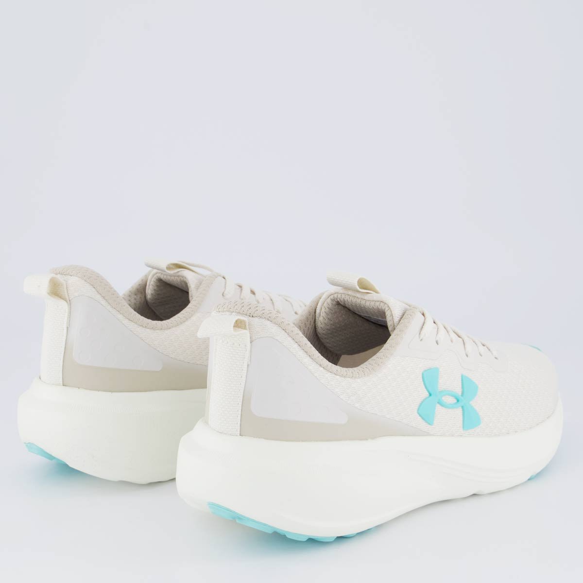 Tênis Under Armour Charged Great Feminino Bege Bege/Azul 3