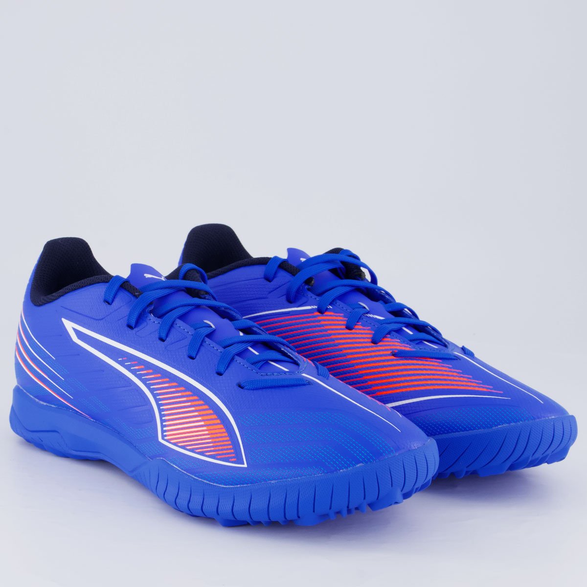 Chuteira Puma Ultra 6 Play TT Society Azul e Laranja Azul/Laranja 2