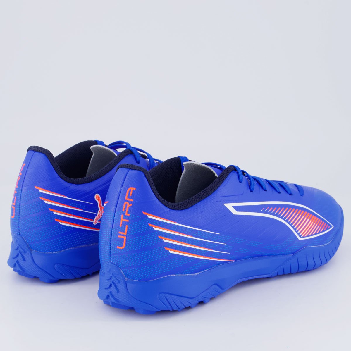 Chuteira Puma Ultra 6 Play TT Society Azul e Laranja Azul/Laranja 3