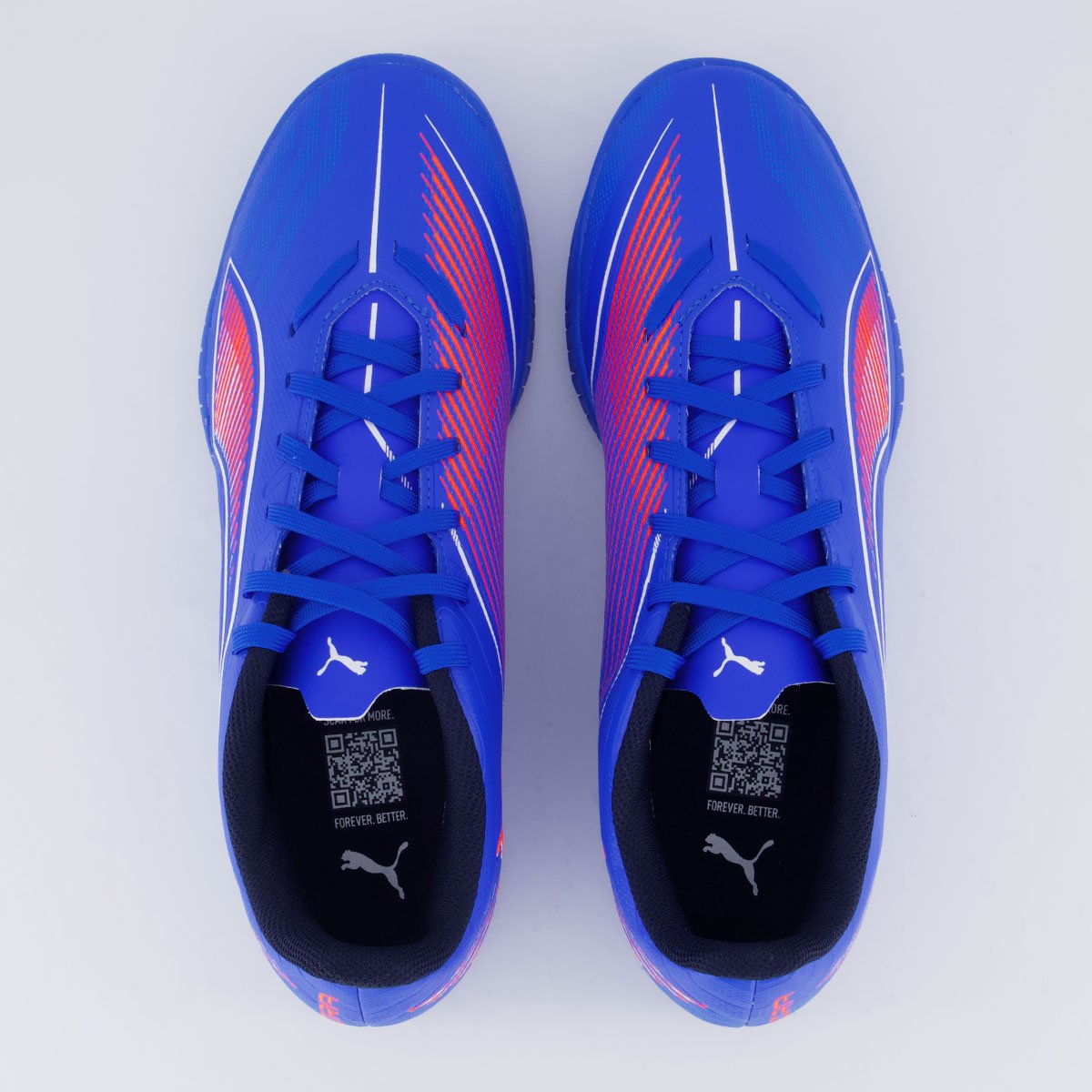 Chuteira Puma Ultra 6 Play TT Society Azul e Laranja Azul/Laranja 4