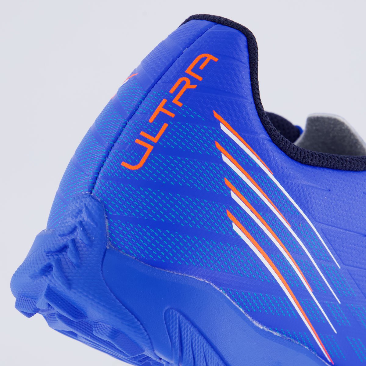 Chuteira Puma Ultra 6 Play TT Society Azul e Laranja Azul/Laranja 6