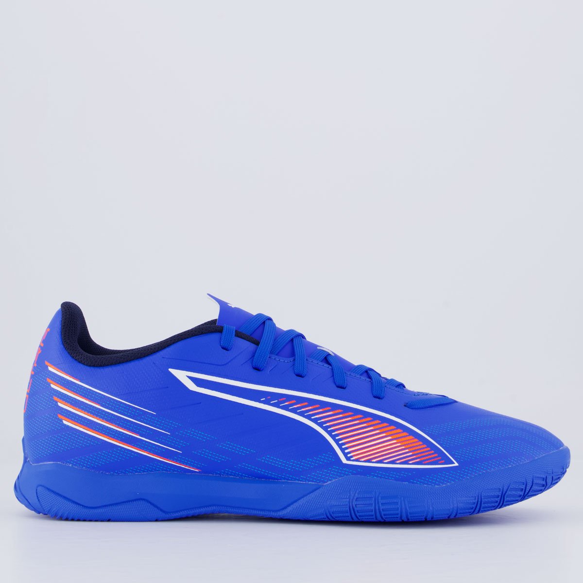 Chuteira Puma Ultra 6 Play IT Futsal Azul e Laranja
