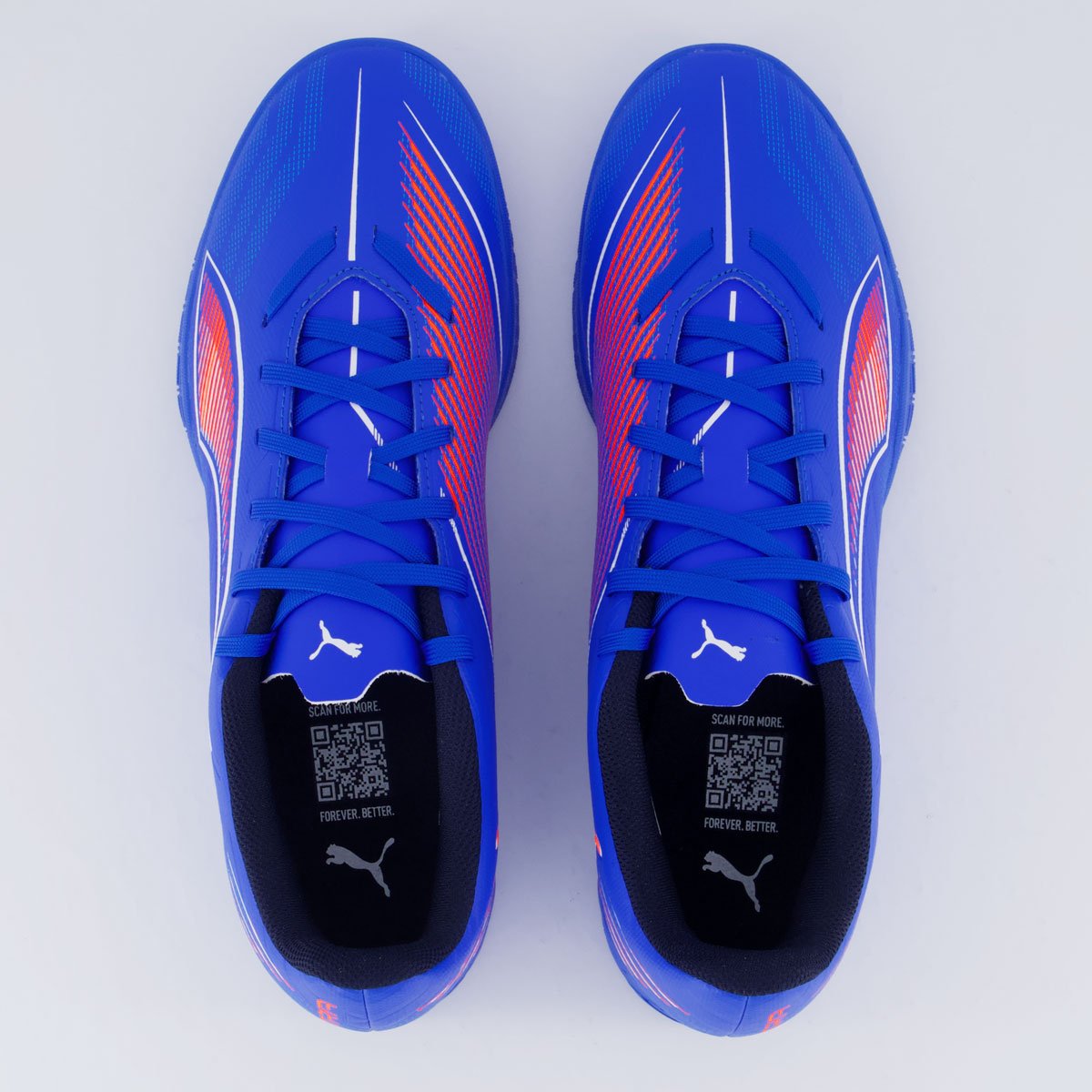 Chuteira Puma Ultra 6 Play IT Futsal Azul e Laranja Azul/Laranja 4