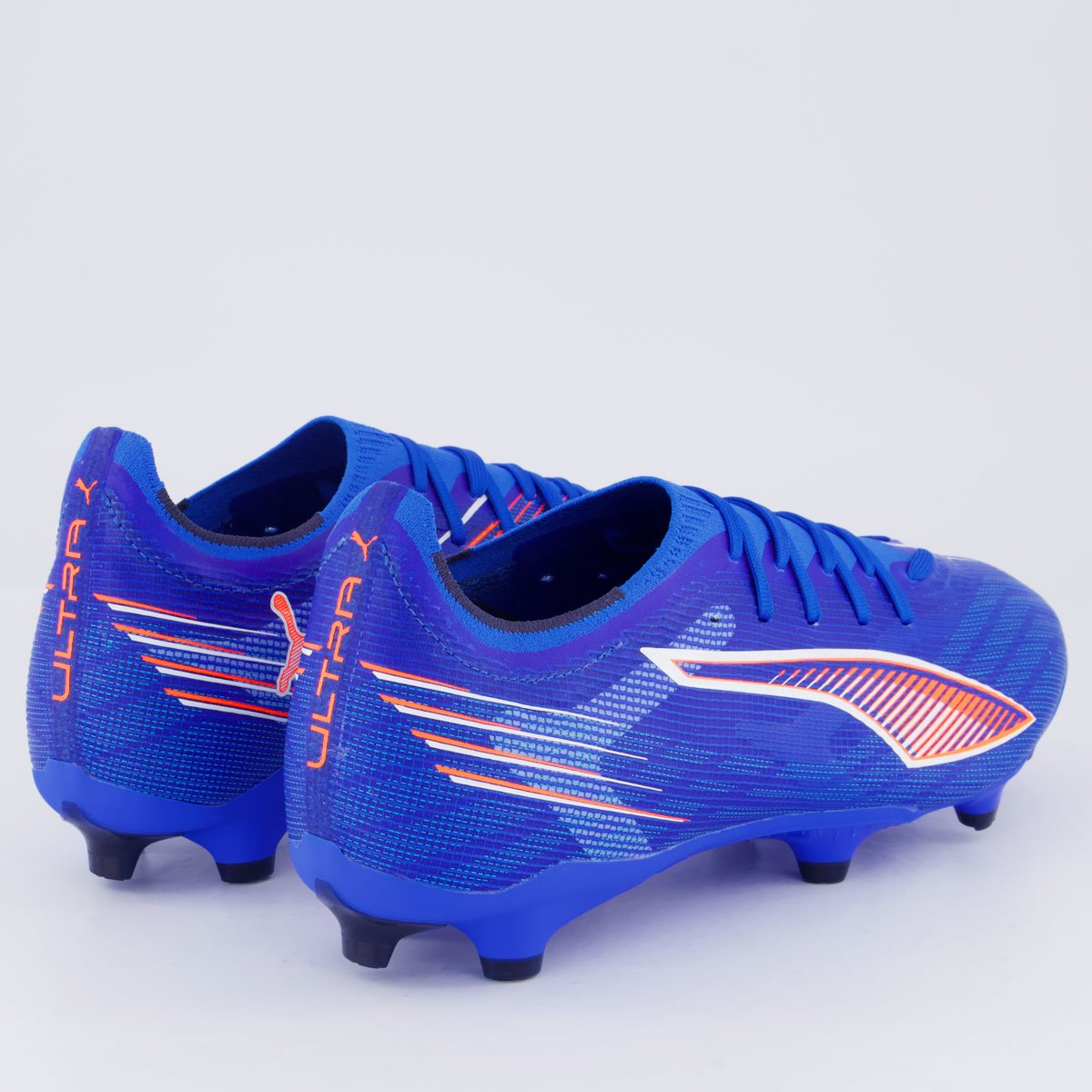 Chuteira Puma Ultra 6 Match FG/AG Campo Azul e Laranja Azul 3