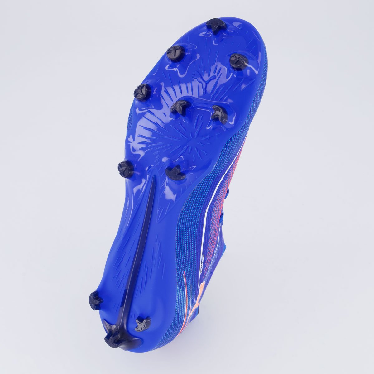 Chuteira Puma Ultra 6 Match FG/AG Campo Azul e Laranja Azul 5