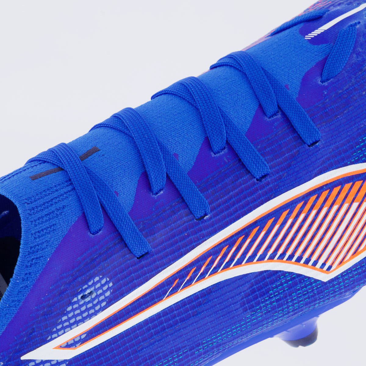 Chuteira Puma Ultra 6 Match FG/AG Campo Azul e Laranja Azul 7