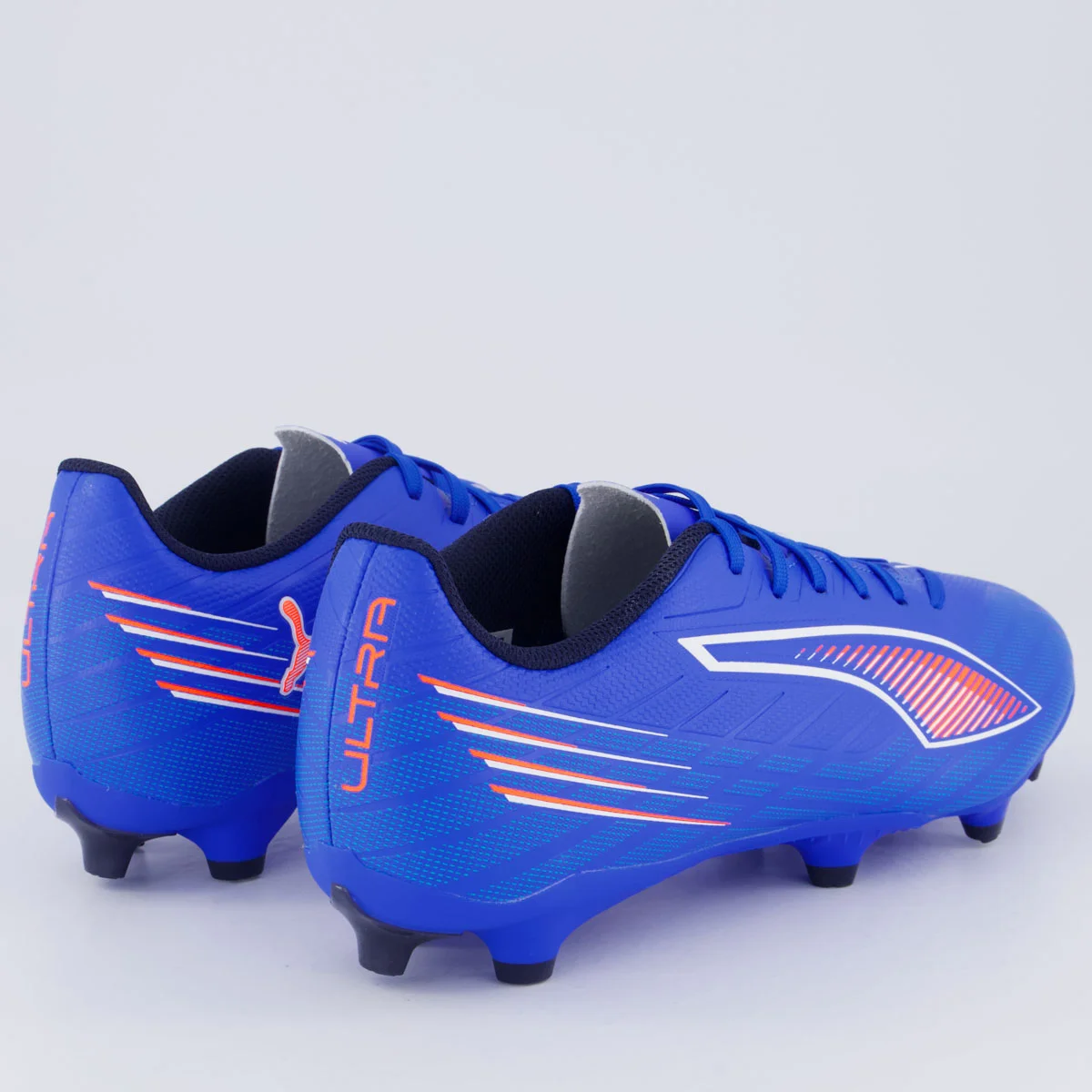 Chuteira Puma Ultra 6 Play FG/AG Campo Azul e Laranja Azul/Laranja 3