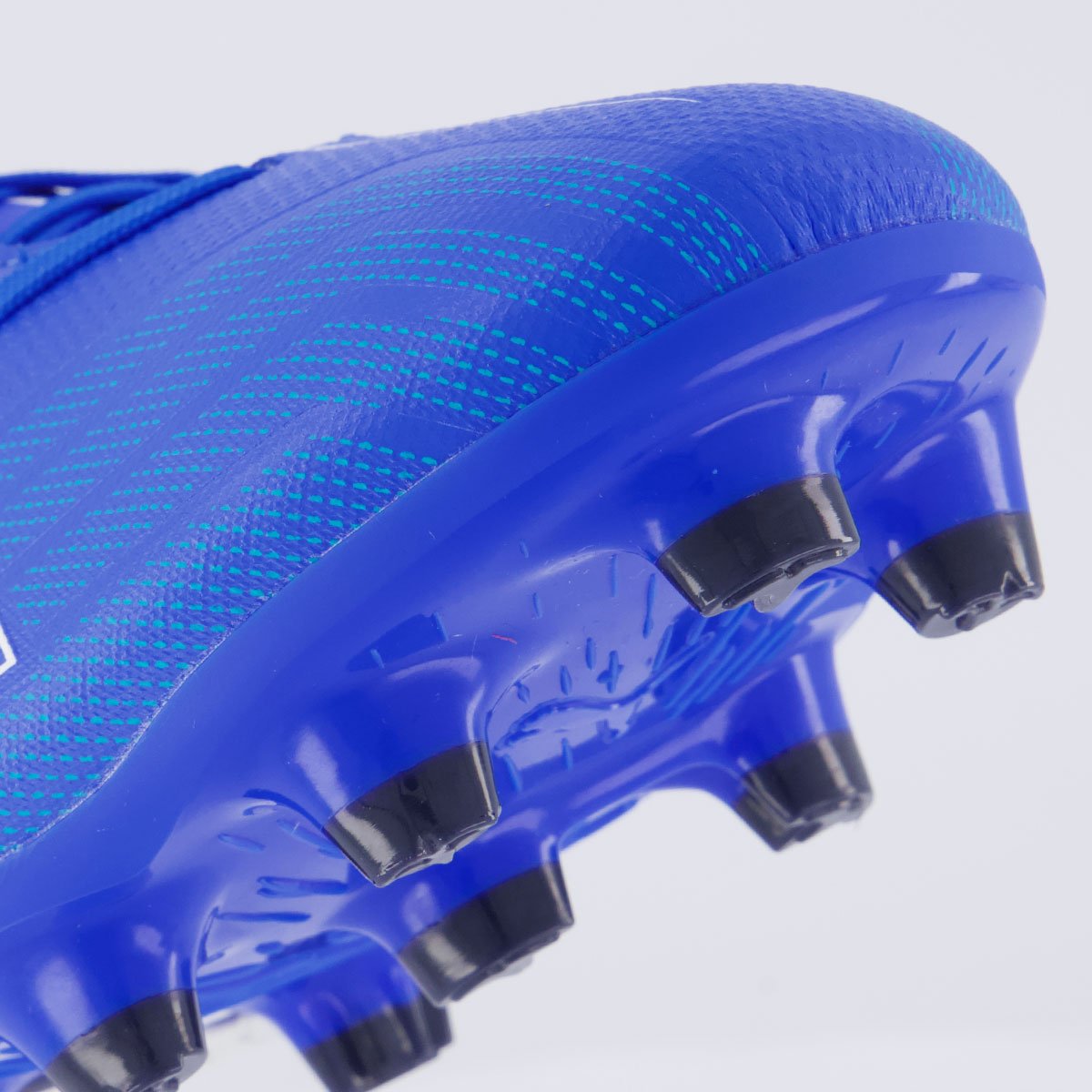 Chuteira Puma Ultra 6 Play FG/AG Campo Azul e Laranja Azul/Laranja