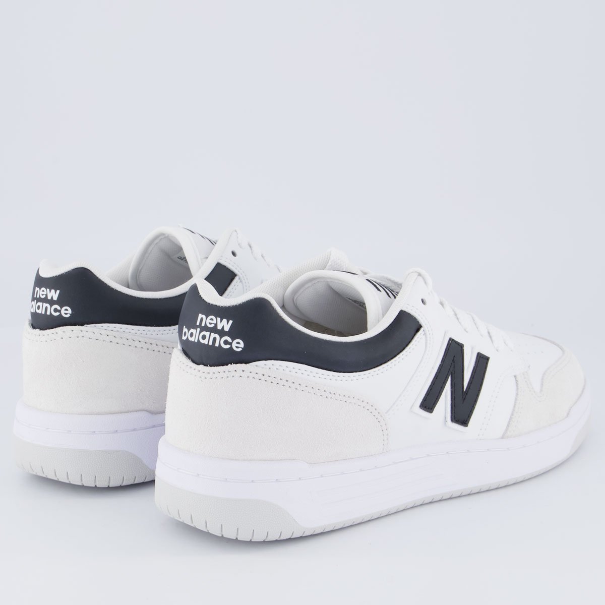 Tênis New Balance 480 Low Branco e Preto Branco/Preto 3