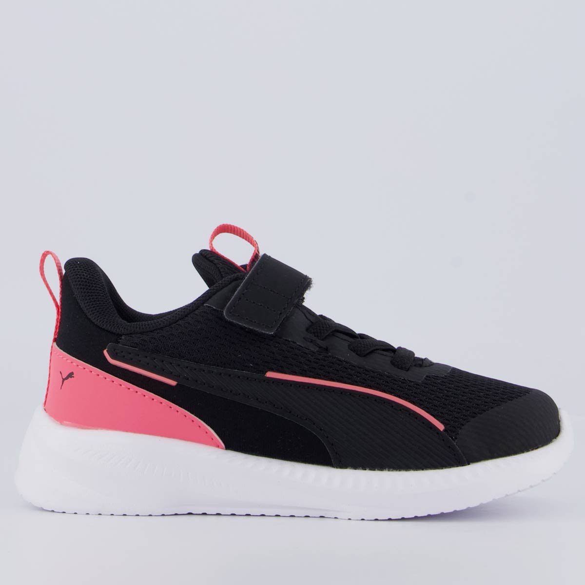 Tênis Puma Flyer 3 Infantil Preto e Rosa