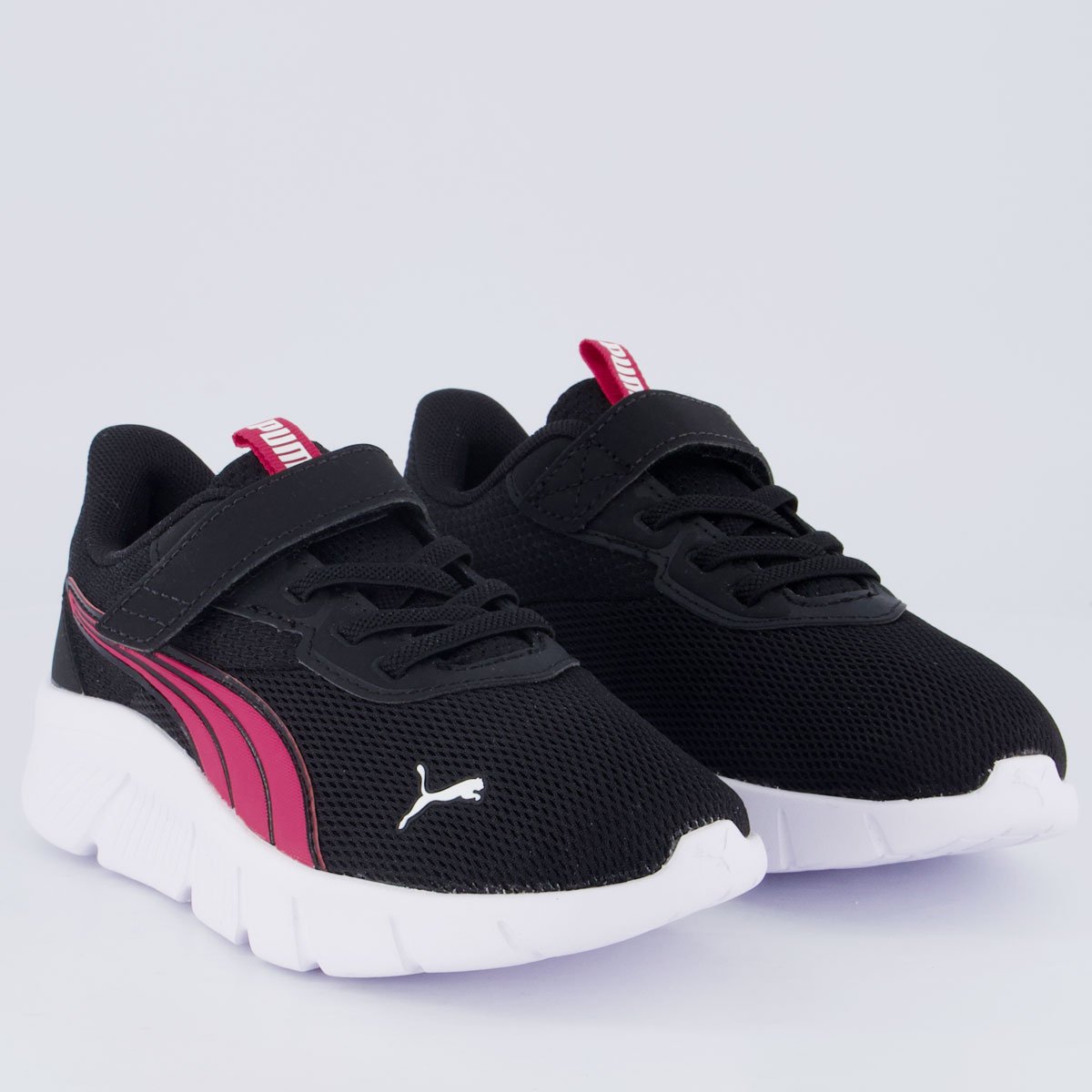Tênis Puma Flexfocus Modern Juvenil Preto e Rosa Preto/Rosa 2