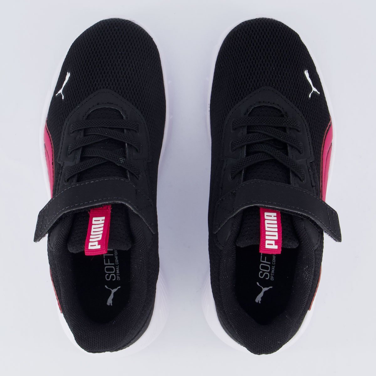 Tênis Puma Flexfocus Modern Juvenil Preto e Rosa Preto/Rosa 4