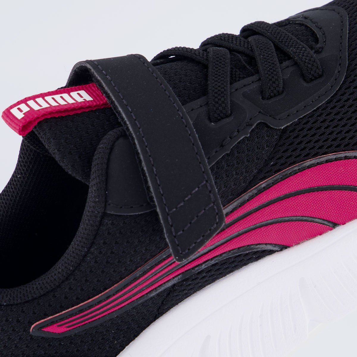 Tênis Puma Flexfocus Modern Juvenil Preto e Rosa Preto/Rosa 7