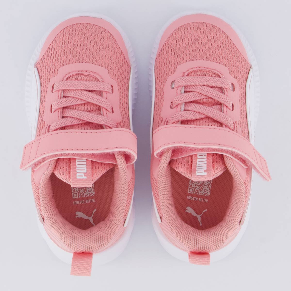 Tênis Puma Flyer 3 Infantil Rosa Rosa/Branco 4