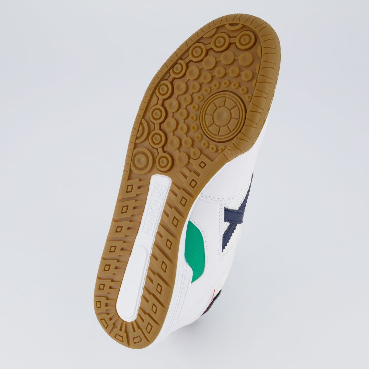 Chuteira Munich Continental V2 Branca Futsal Branco/Marinho 5