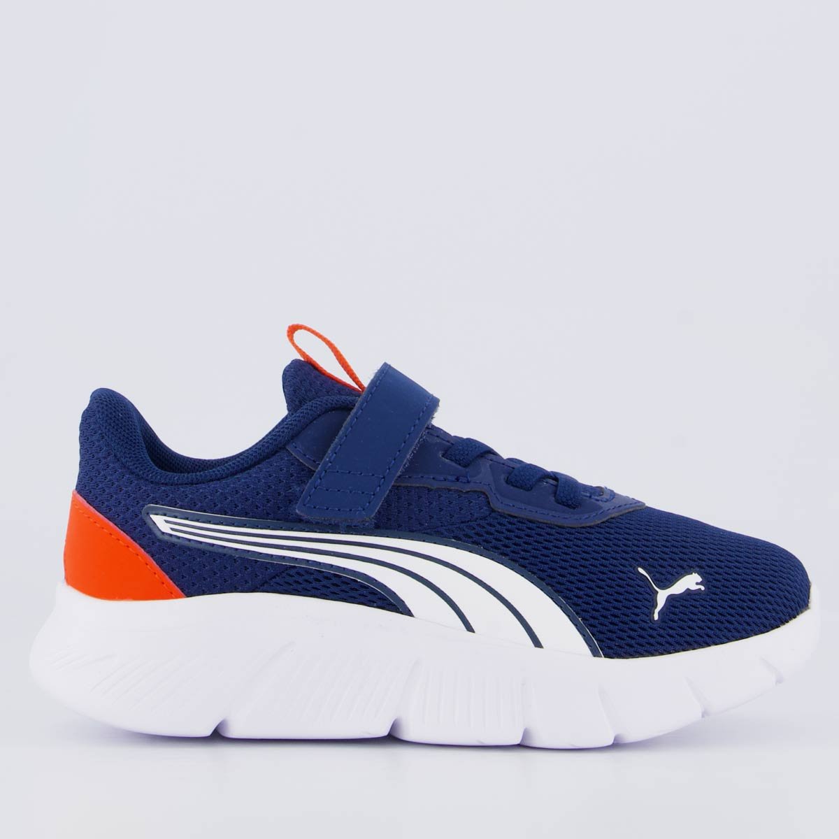 Tênis Puma Flexfocus Modern Juvenil Marinho e Laranja