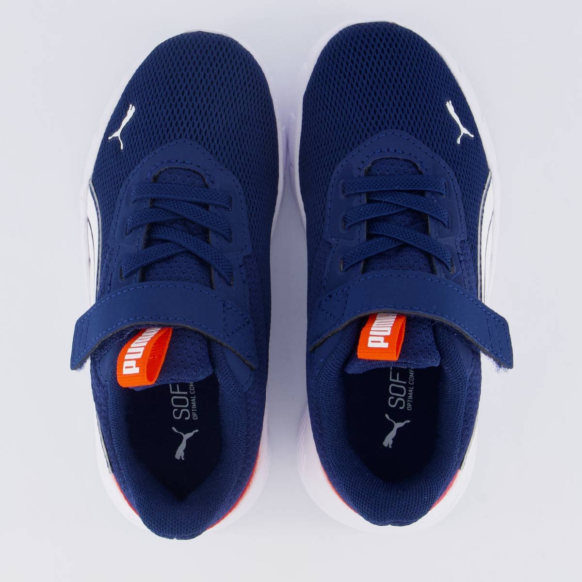 Tênis Puma Flexfocus Modern Juvenil Marinho e Laranja Marinho/Laranja 4