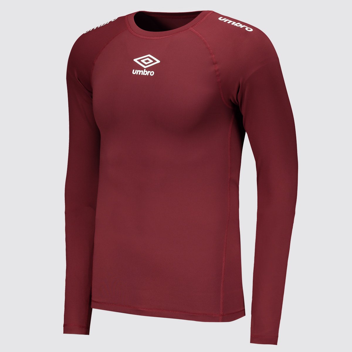 Camisa Térmica Umbro Manga Longa Bordô Bordô 2