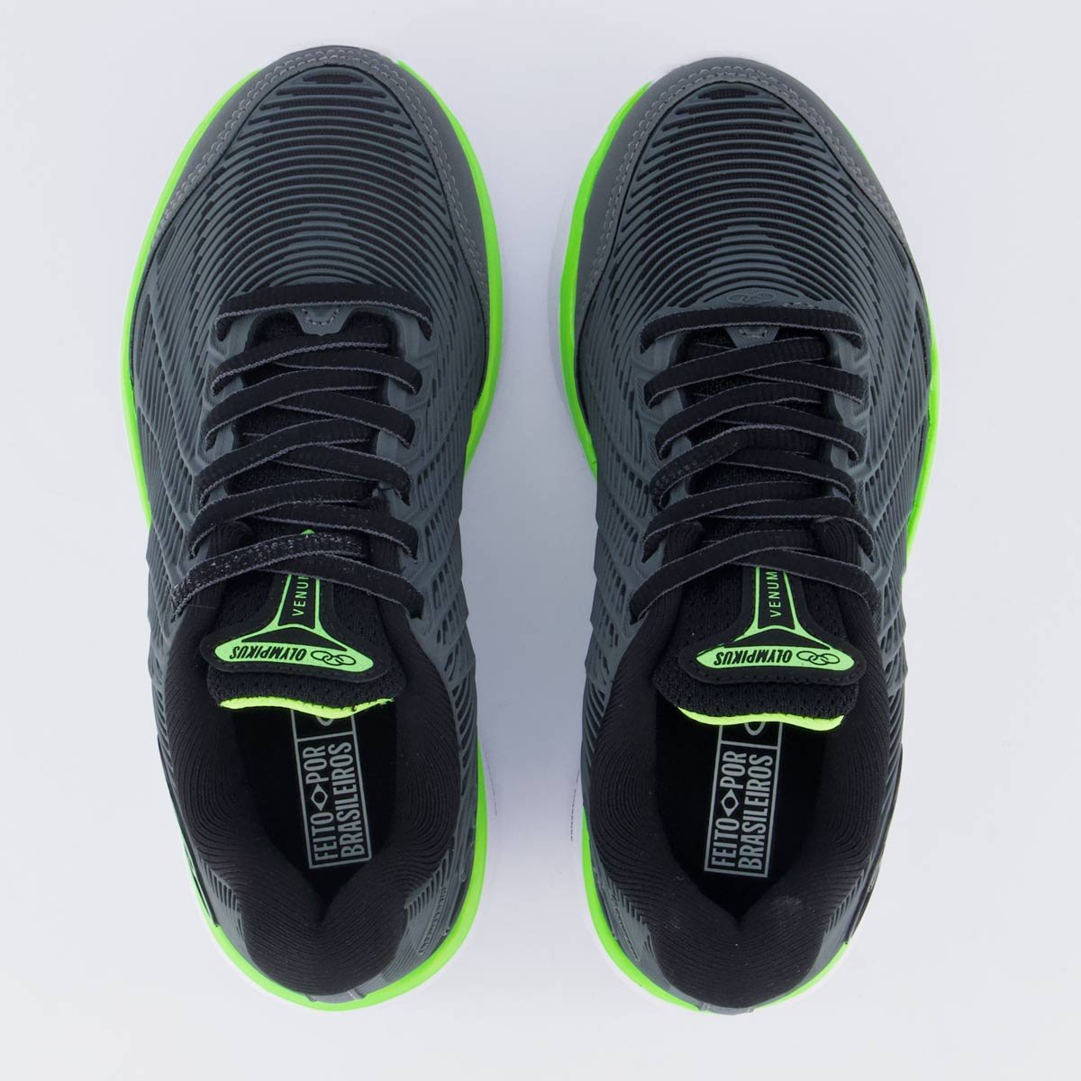 Tênis Olympikus Venum 2 Juvenil Cinza e Verde Cinza/Verde 4