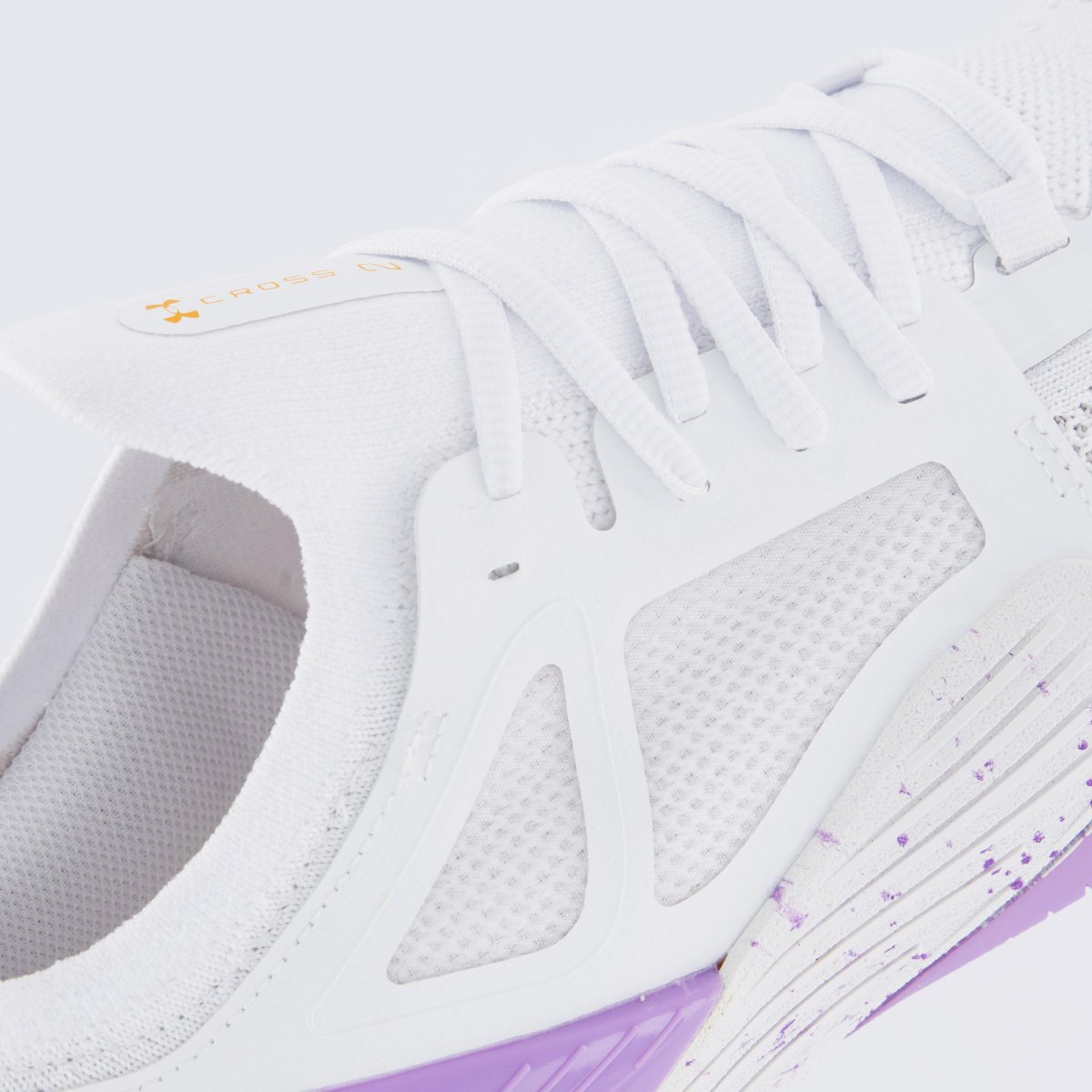 Tênis Under Armour Tribase Cross 2 Branco e Lilás Branco/Lilás/Laranja 7