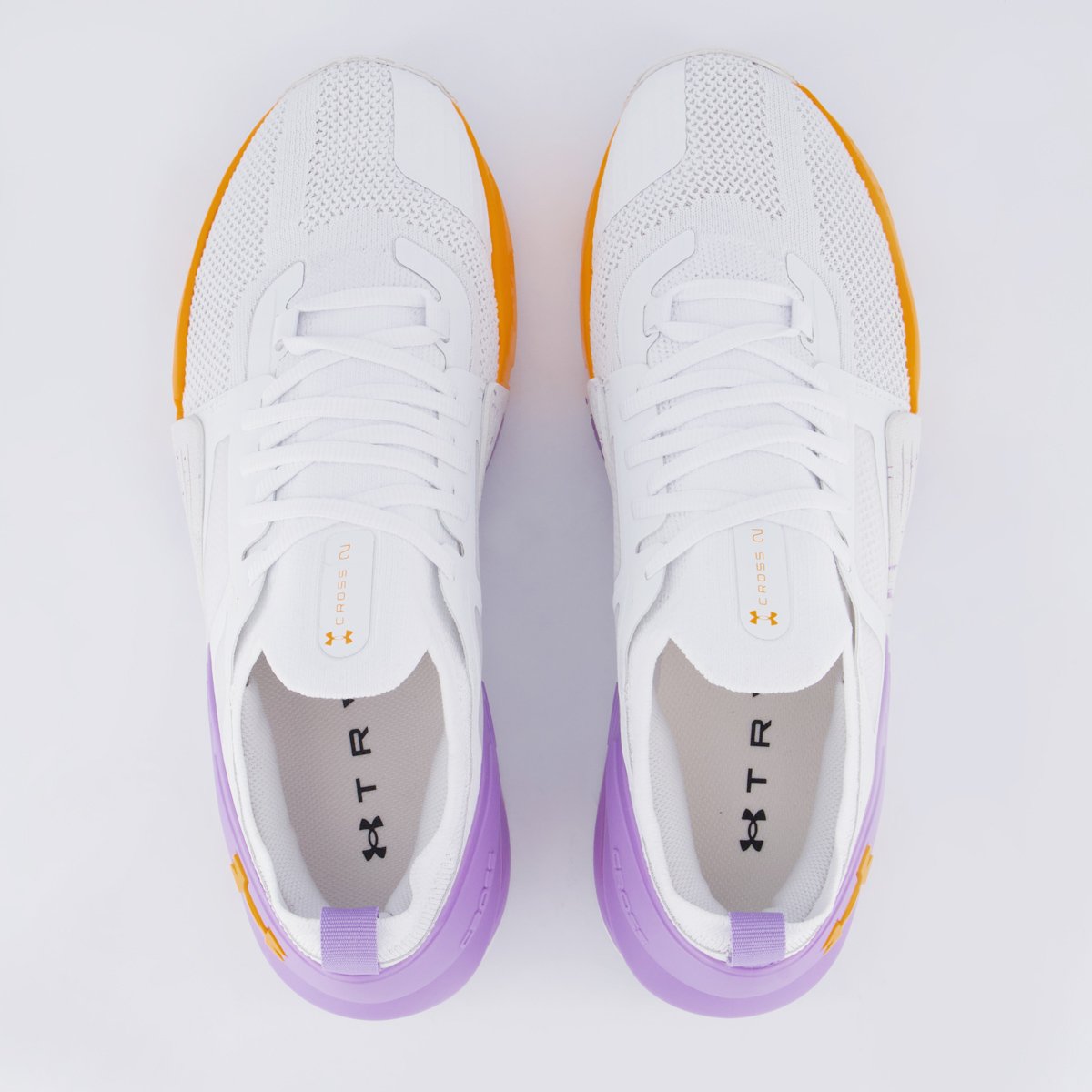 Tênis Under Armour Tribase Cross 2 Branco e Lilás Branco/Lilás/Laranja 4