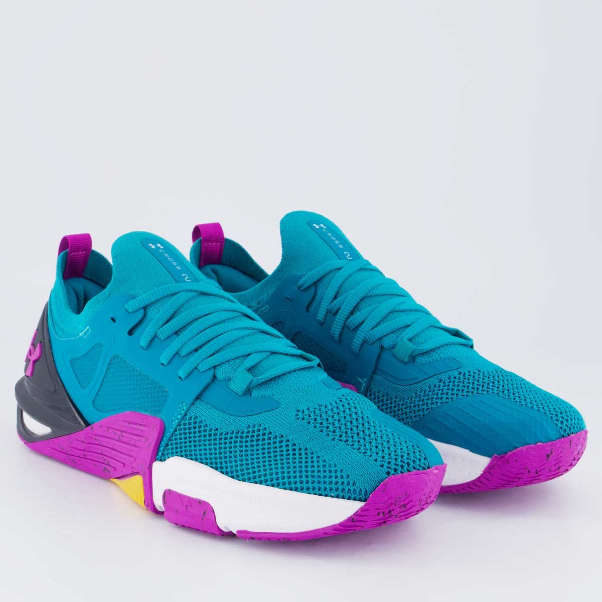 Tênis Under Armour Tribase Cross 2 Verde Azul/Roxo/Preto 2