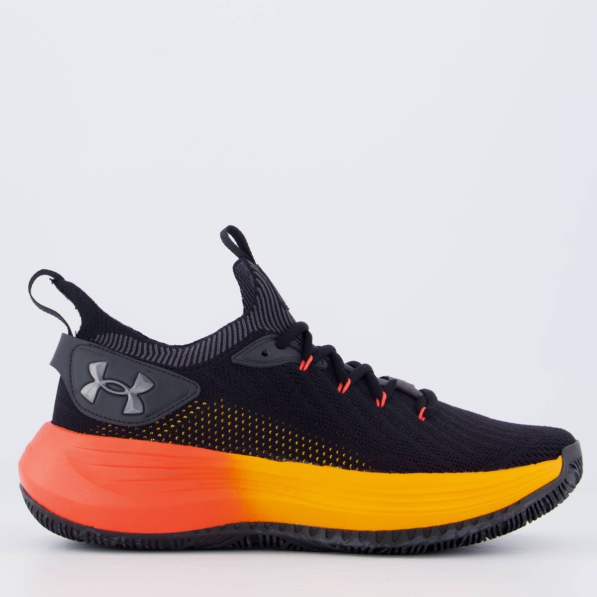 Tênis Under Armour Hooper Preto e Laranja Preto/Laranja