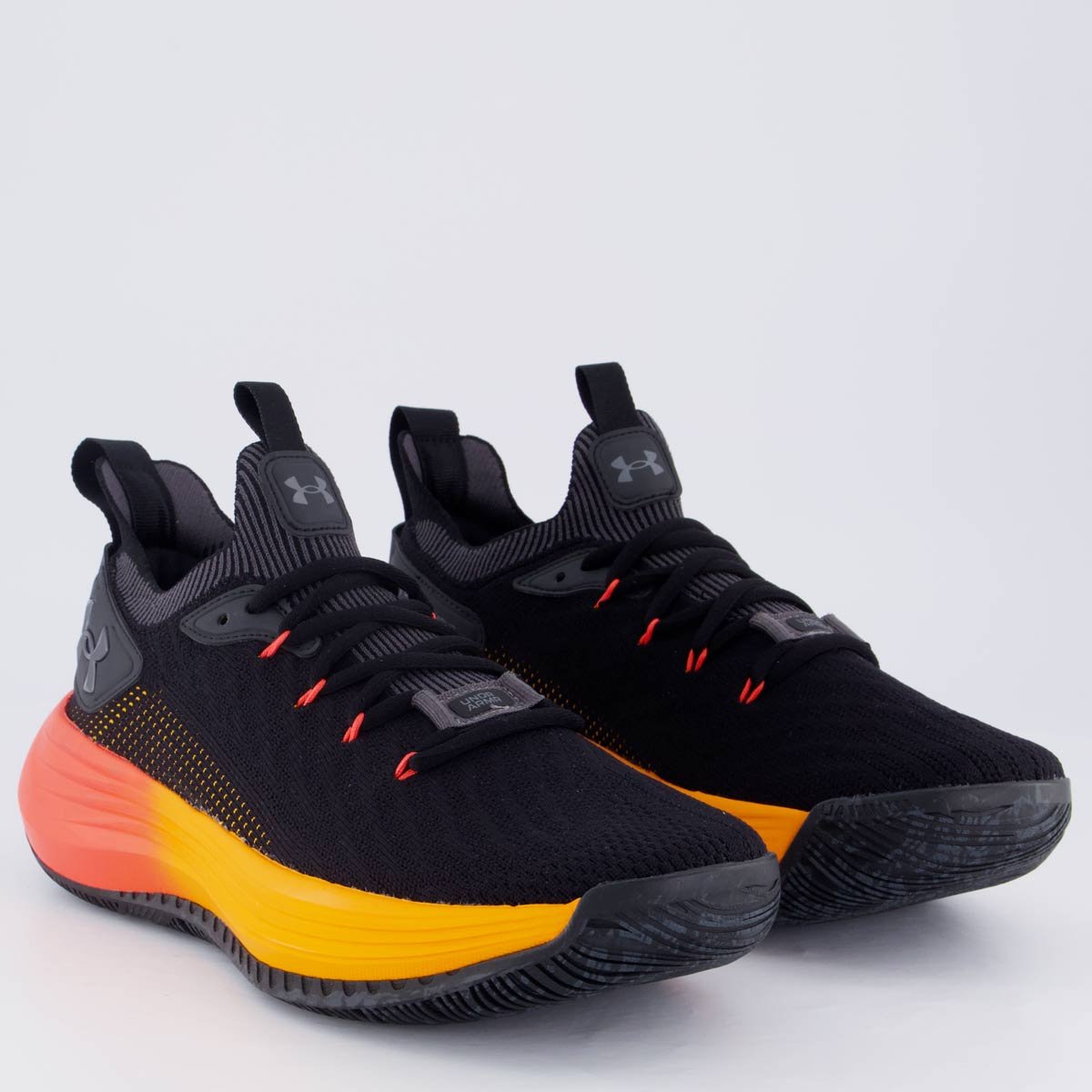 Tênis Under Armour Hooper Preto e Laranja Preto/Laranja 2