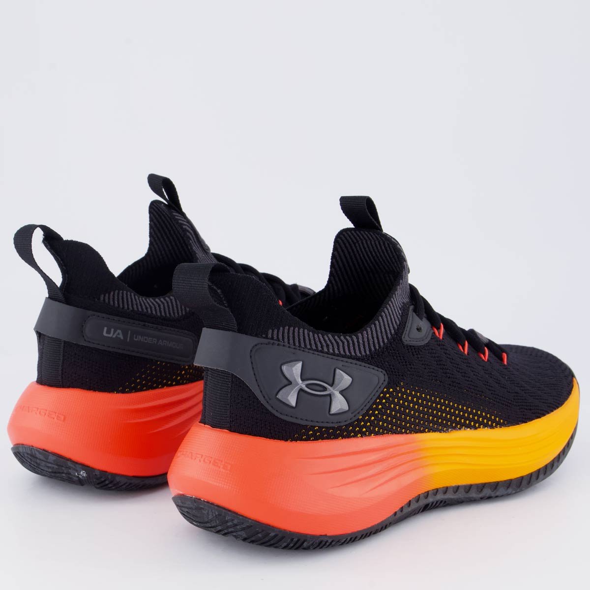 Tênis Under Armour Hooper Preto e Laranja Preto/Laranja 3