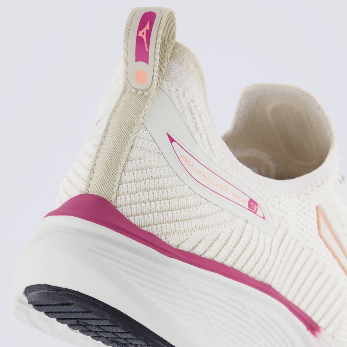 Tênis Mizuno Cool Ride 3 Feminino Bege Bege 6