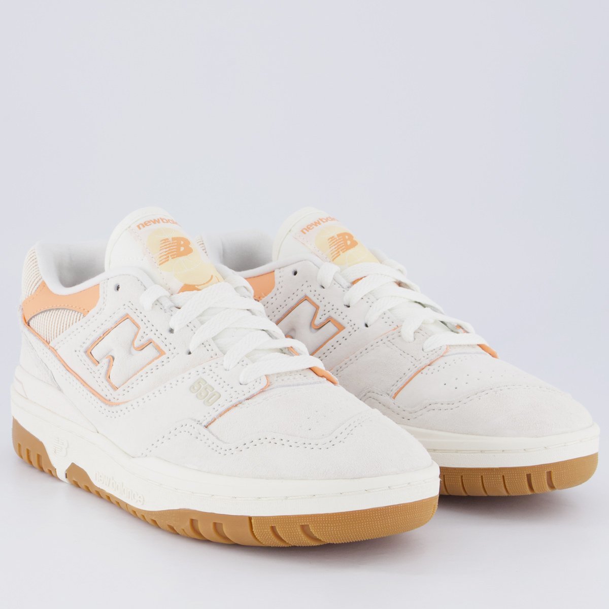 Tênis New Balance 550 Feminino Bege e Laranja Bege/Laranja 2