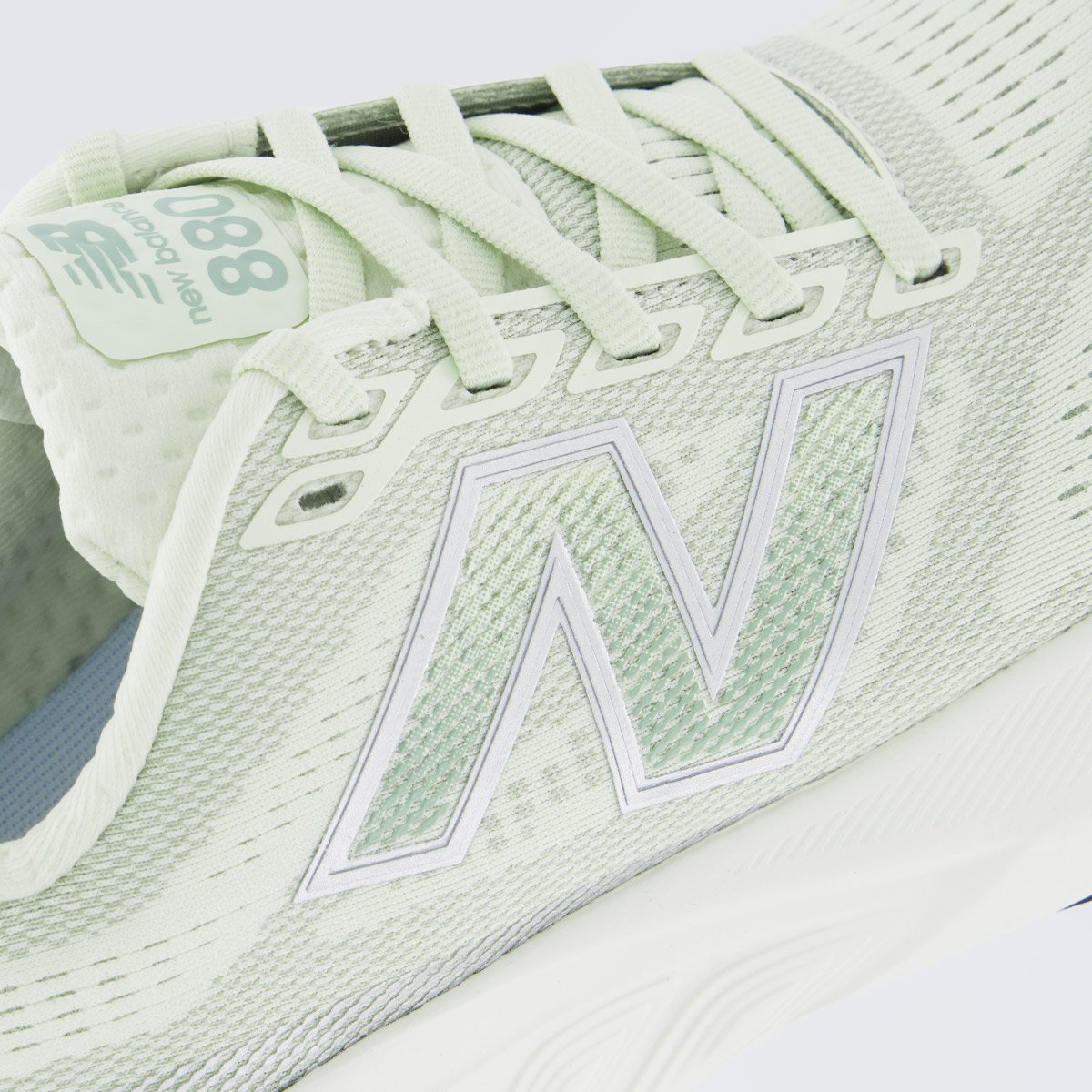 Tênis New Balance Fresh Foam X 880 V15 Feminino Verde Bege 7