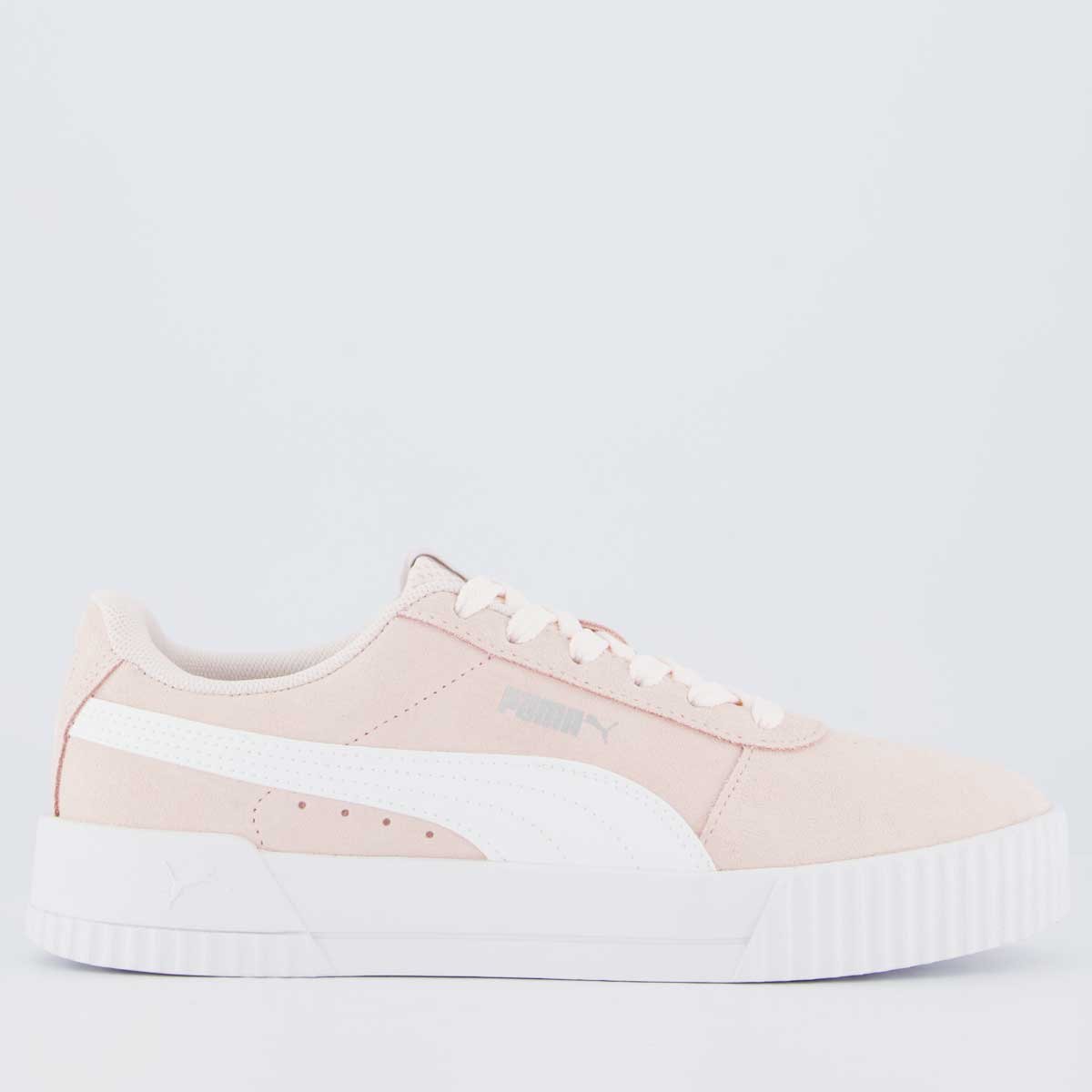 Tênis Puma Carina BPD Feminino Rosa e Branco
