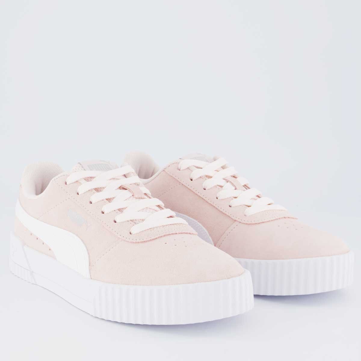 Tênis Puma Carina BPD Feminino Rosa e Branco Rosa/Branco 2