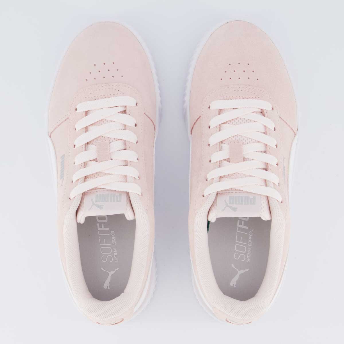 Tênis Puma Carina BPD Feminino Rosa e Branco Rosa/Branco 4