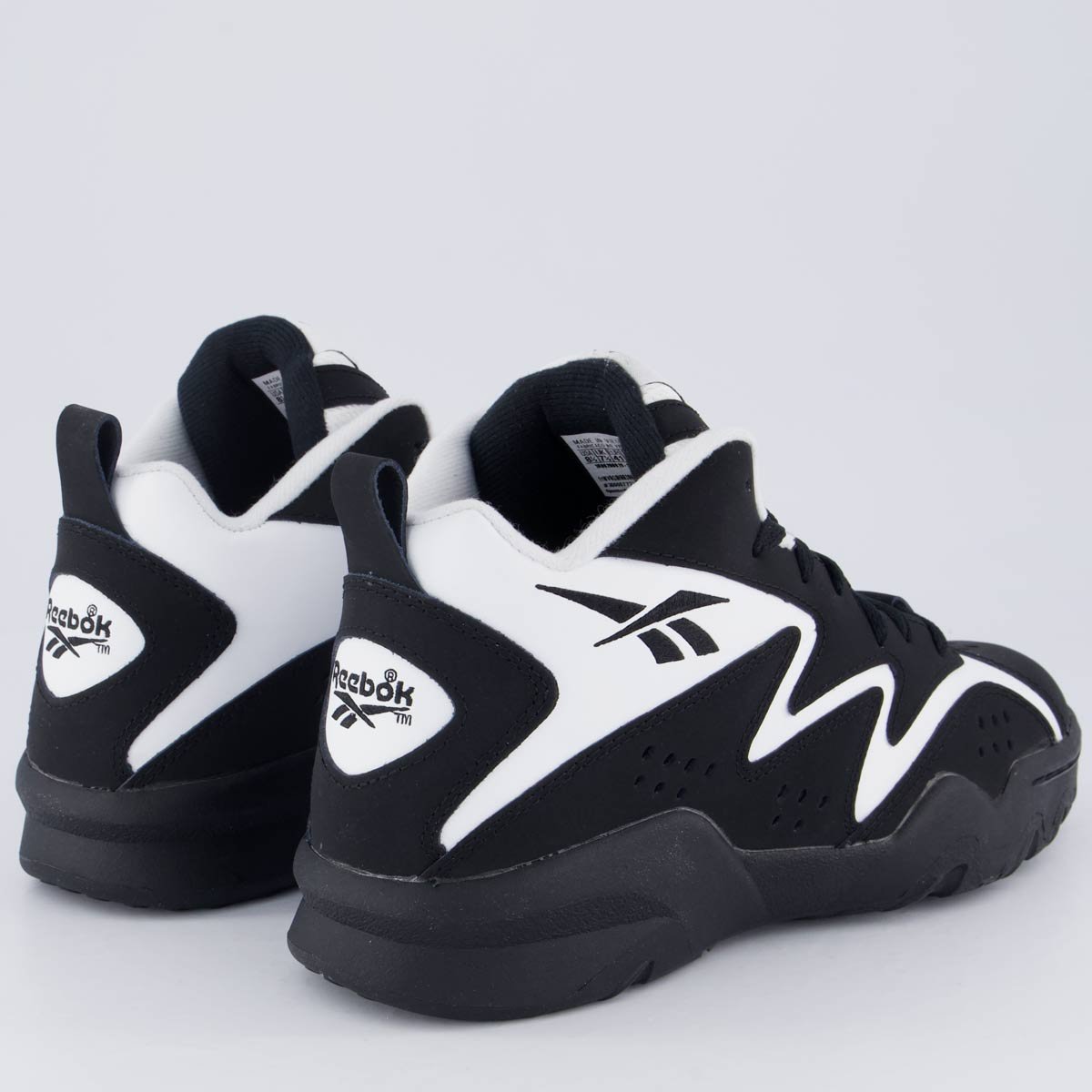 Tênis Reebok BB4500 DMX Preta e Branca Preto 3