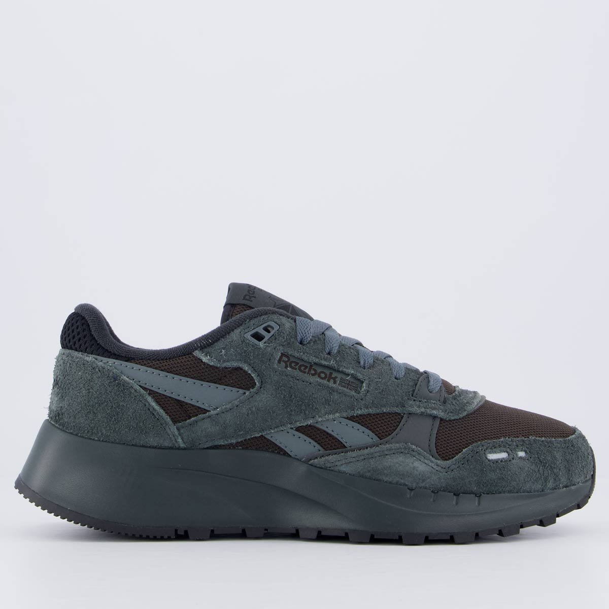 Tênis Reebok Classic Leather 2400 Preta Preto/Cinza 5