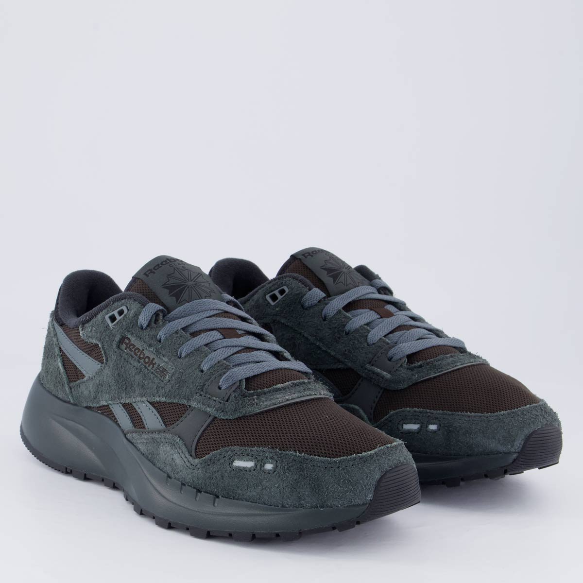 Tênis Reebok Classic Leather 2400 Preta Preto/Cinza 6