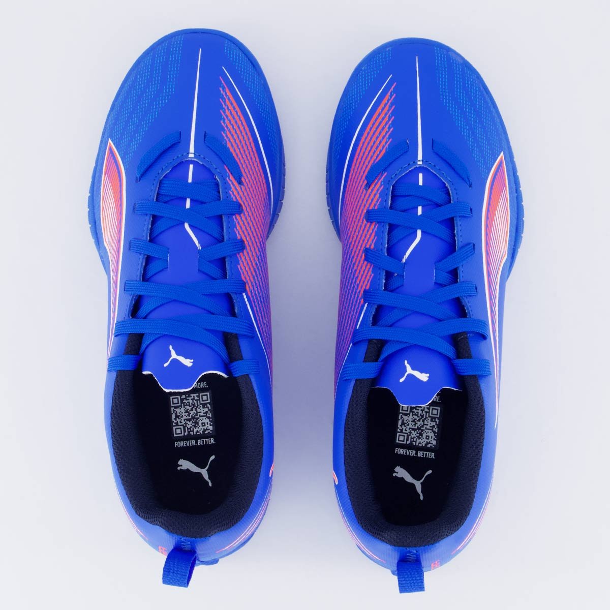 Chuteira Puma Ultra 6 Play TT Society Juvenil Azul Azul 4