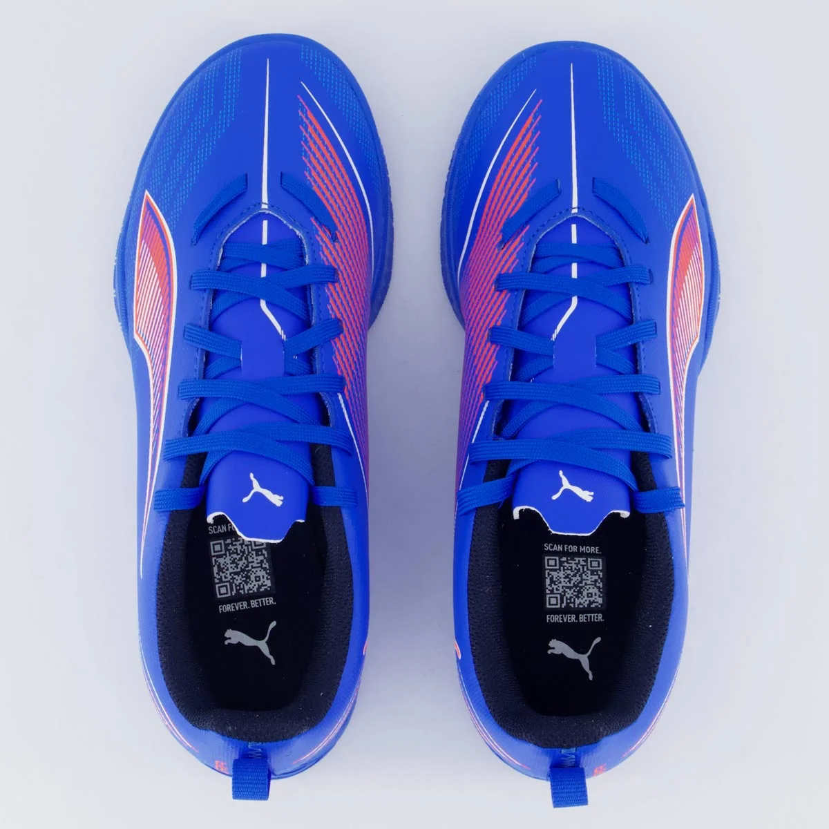 Chuteira Puma Ultra 6 Play IT Futsal Juvenil Azul Azul 4