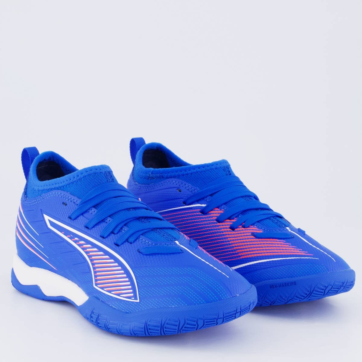 Chuteira Puma Ultra 6 Match IT + MID Futsal Juvenil Azul Azul 2